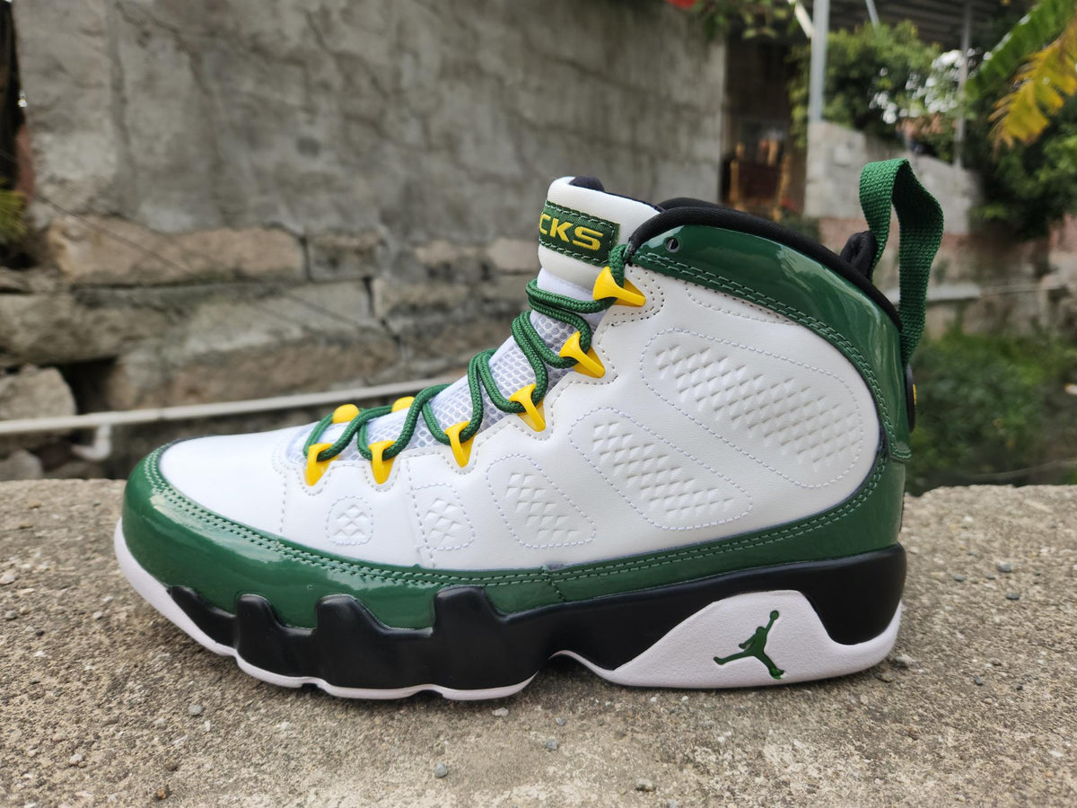 Air Jordan 9 Retro – White/Green ("Olive Concord")